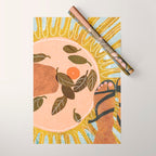 Malaga Orange Wrapping Paper Gallery Image 1