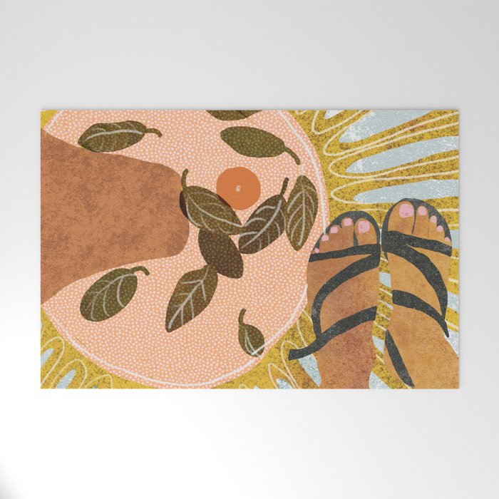 Malaga Orange Welcome Mat Gallery Image 1