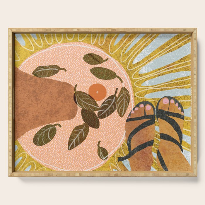 Malaga Orange Serving Tray Gallery Image 1