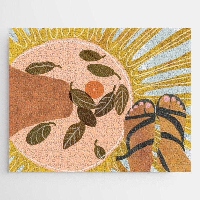 Malaga Orange Jigsaw Puzzle Gallery Image 1