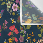 Hummingbirds and Bees {Deep Blue} Wall Tapestry Gallery Image 3