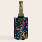 Hummingbirds and Bees {Deep Blue} Wine Chiller Gallery Image 1