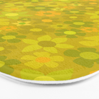 retro floral by surfy birdy Bath Mat Gallery Image 3