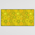 retro floral by surfy birdy Desk Mat Gallery Image 3