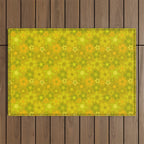 retro floral by surfy birdy Outdoor Rug Gallery Image 1