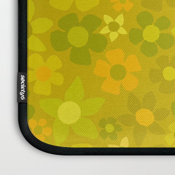 retro floral by surfy birdy Laptop Sleeve Gallery Image 3