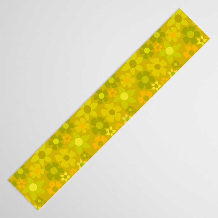 retro floral by surfy birdy Table Runner Gallery Image 3