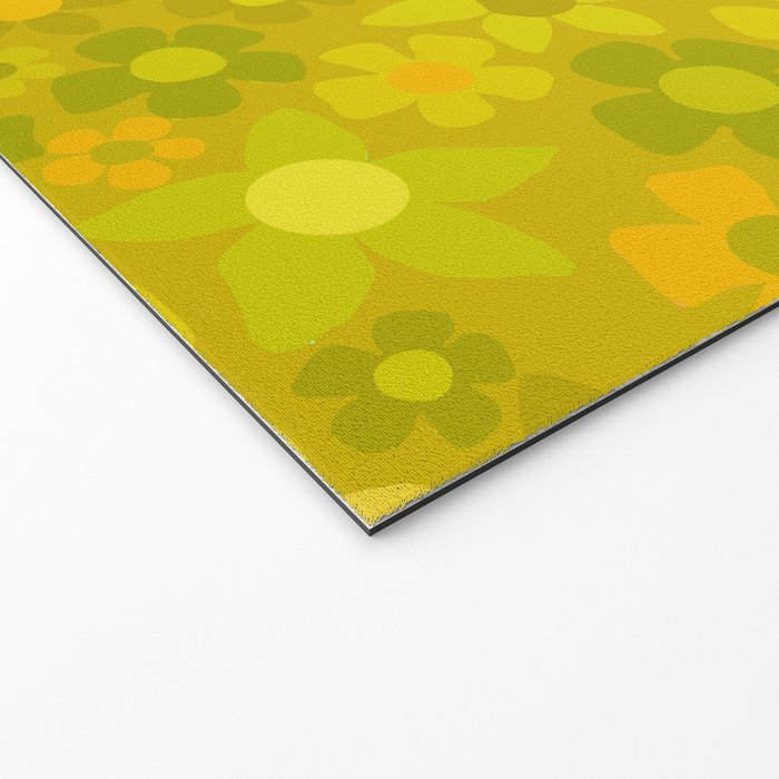retro floral by surfy birdy Welcome Mat Gallery Image 2