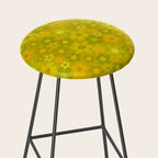 retro floral by surfy birdy Stool Gallery Image 2