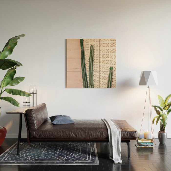 Cactus California Wood Wall Art Gallery Image 2
