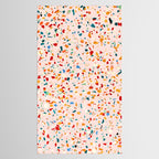Blush Terrazzo | Pink Eclectic Speckles | Abstract Confetti Painting | Chic Bohemian Illustration Tablecloth Gallery Image 2
