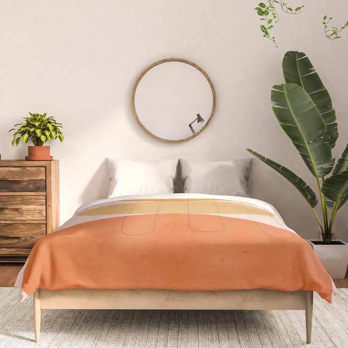 Abstraction Circles Balance Modern Minimalism 007 Comforter Gallery Image 3