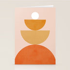 Abstraction Circles Balance Modern Minimalism 007 Stationery Card Gallery Image 2