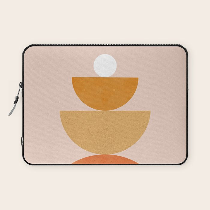 Abstraction Circles Balance Modern Minimalism 007 Laptop Sleeve Gallery Image 1