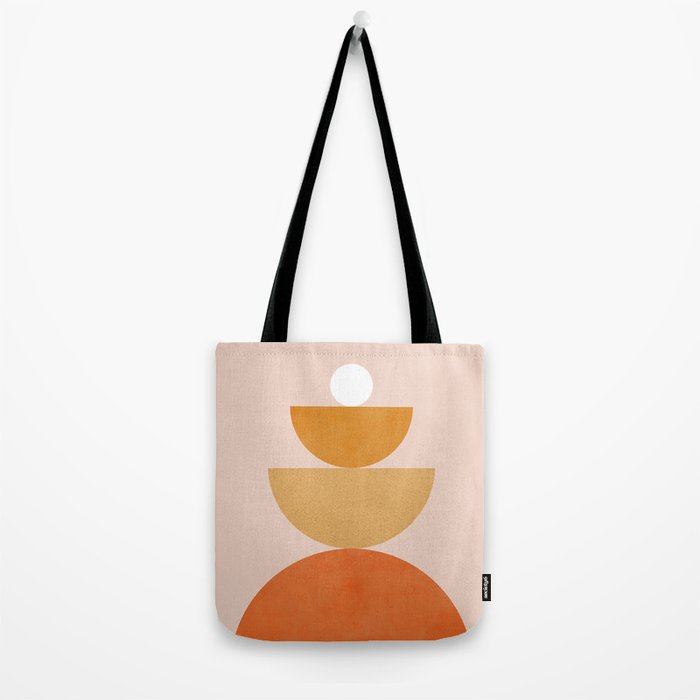 Abstraction Circles Balance Modern Minimalism 007 Tote Bag Gallery Image 2