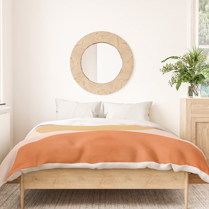 Abstraction Circles Balance Modern Minimalism 007 Duvet Cover Gallery Image 3