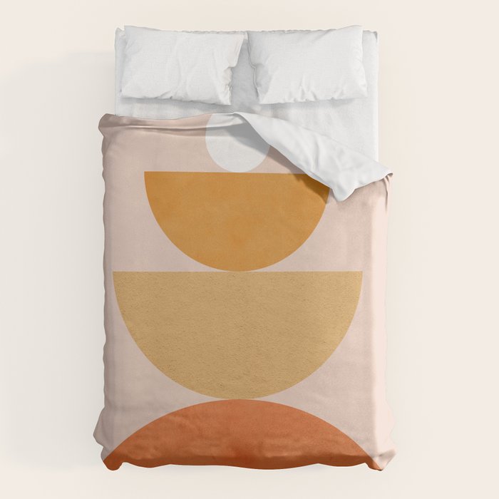 Abstraction Circles Balance Modern Minimalism 007 Duvet Cover Gallery Image 6