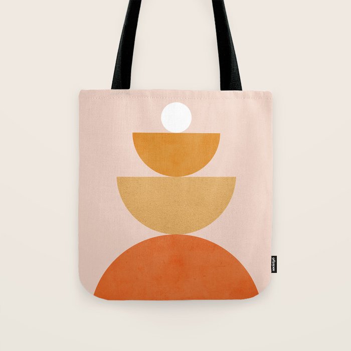 Abstraction Circles Balance Modern Minimalism 007 Tote Bag Gallery Image 1