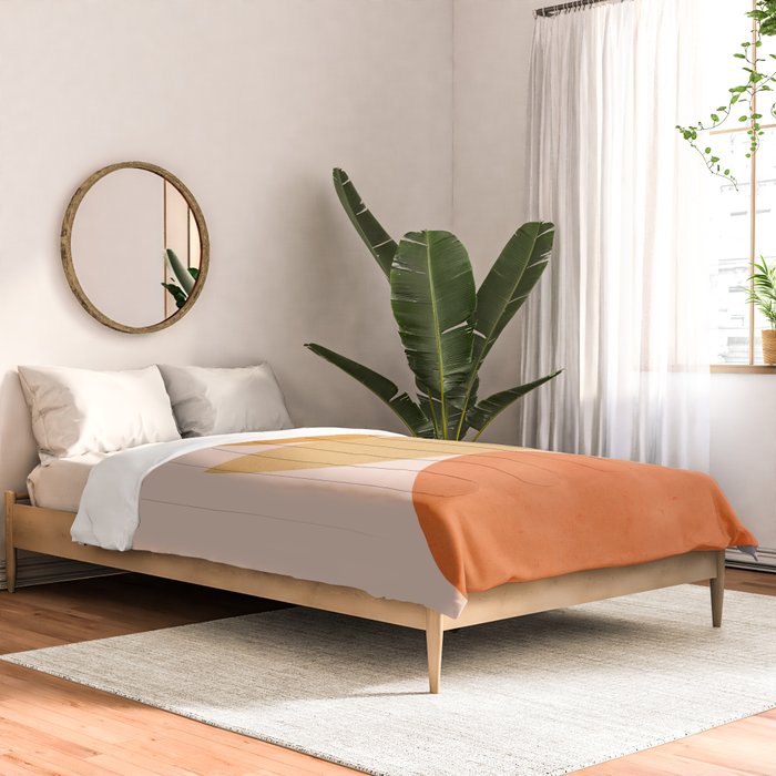 Abstraction Circles Balance Modern Minimalism 007 Comforter Gallery Image 2