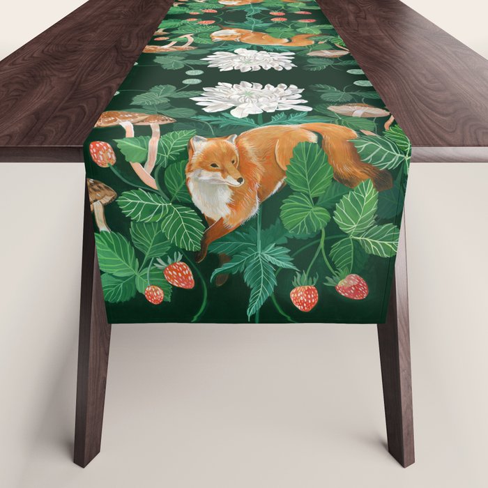 Strawberry Fox Table Runner Gallery Image 1