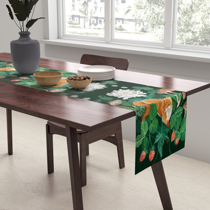 Strawberry Fox Table Runner Gallery Image 2
