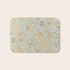 William Morris Vintage Theodosia Grey Pattern  Bath Mat Gallery Image 1