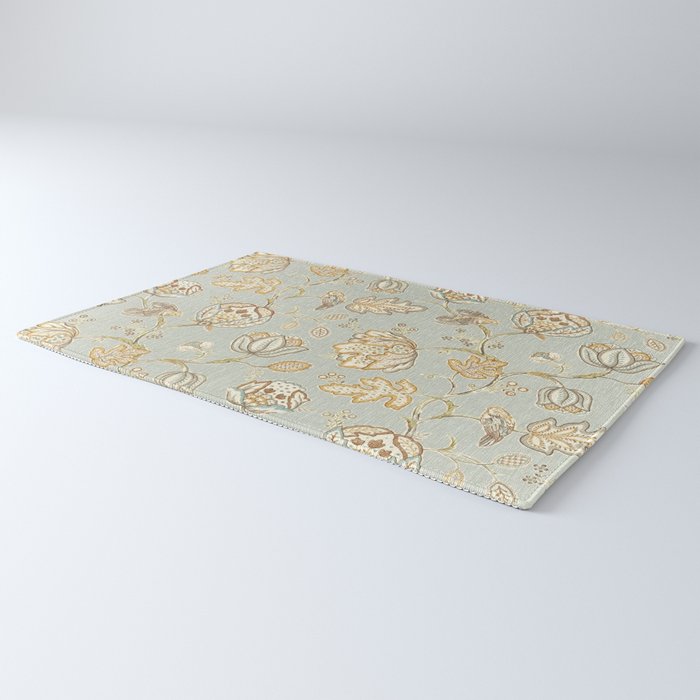 William Morris Vintage Theodosia Grey Pattern  Rug Gallery Image 3