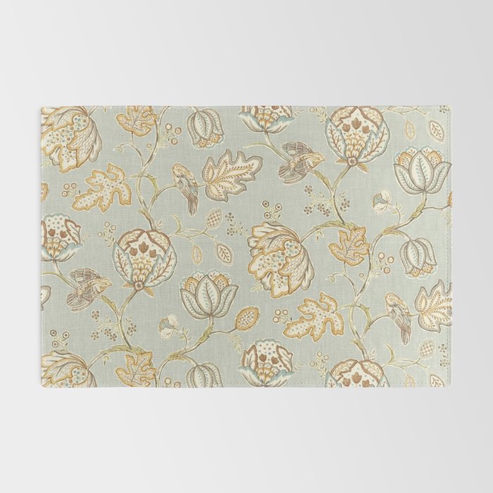 William Morris Vintage Theodosia Grey Pattern  Rug Gallery Image 2