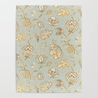 William Morris Vintage Theodosia Grey Pattern  Poster Gallery Image 4