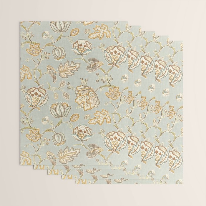 William Morris Vintage Theodosia Grey Pattern  Wrapping Paper Gallery Image 3