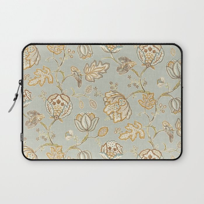 William Morris Vintage Theodosia Grey Pattern  Laptop Sleeve Gallery Image 1