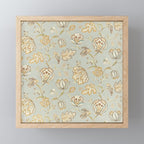 William Morris Vintage Theodosia Grey Pattern  Mini Art Print Gallery Image 1