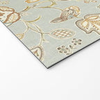 William Morris Vintage Theodosia Grey Pattern  Welcome Mat Gallery Image 2