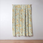 William Morris Vintage Theodosia Grey Pattern  Window Curtain Gallery Image 3