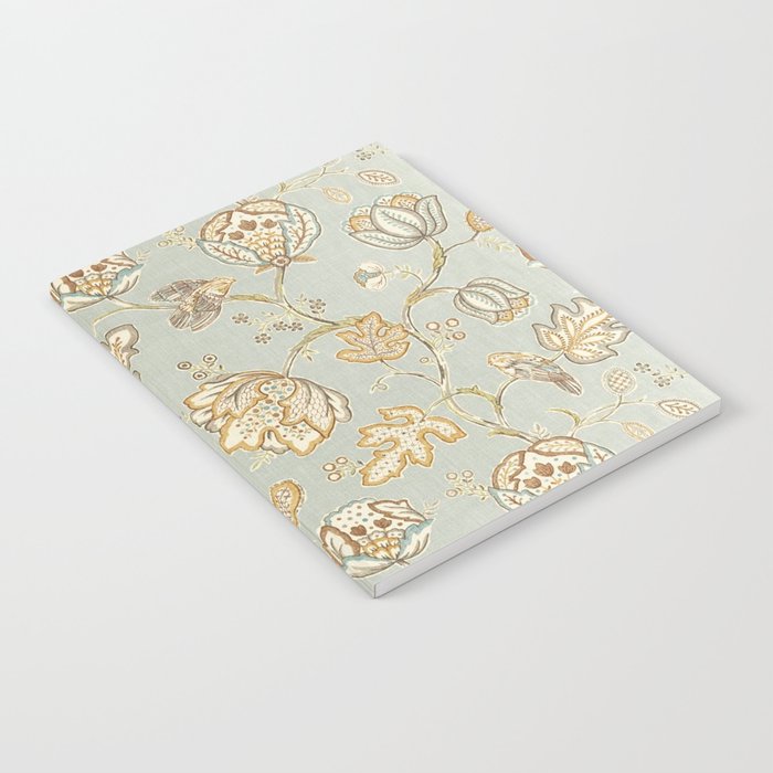 William Morris Vintage Theodosia Grey Pattern  Notebook