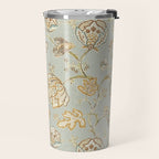 William Morris Vintage Theodosia Grey Pattern  Travel Mug Gallery Image 2