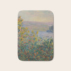 Flower Beds at Vetheuil by Claude Monet Bath Mat Gallery Image 1