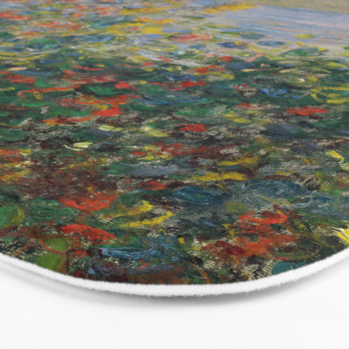 Flower Beds at Vetheuil by Claude Monet Bath Mat Gallery Image 3