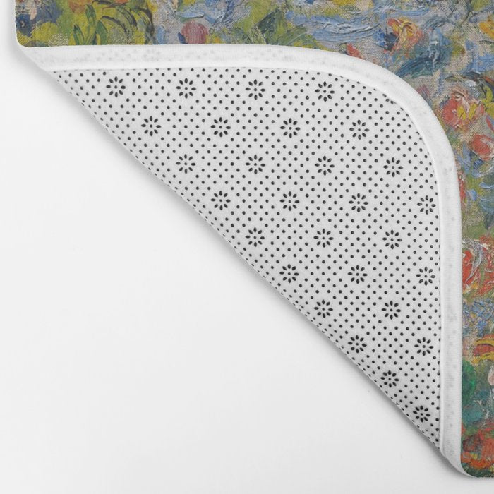 Flower Beds at Vetheuil by Claude Monet Bath Mat Gallery Image 2