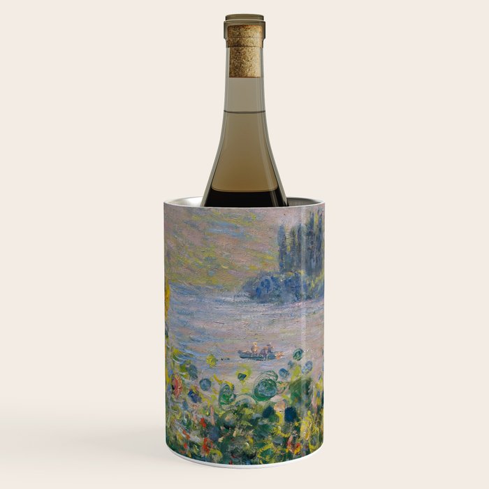 Flower Beds at Vetheuil by Claude Monet Wine Chiller Gallery Image 3