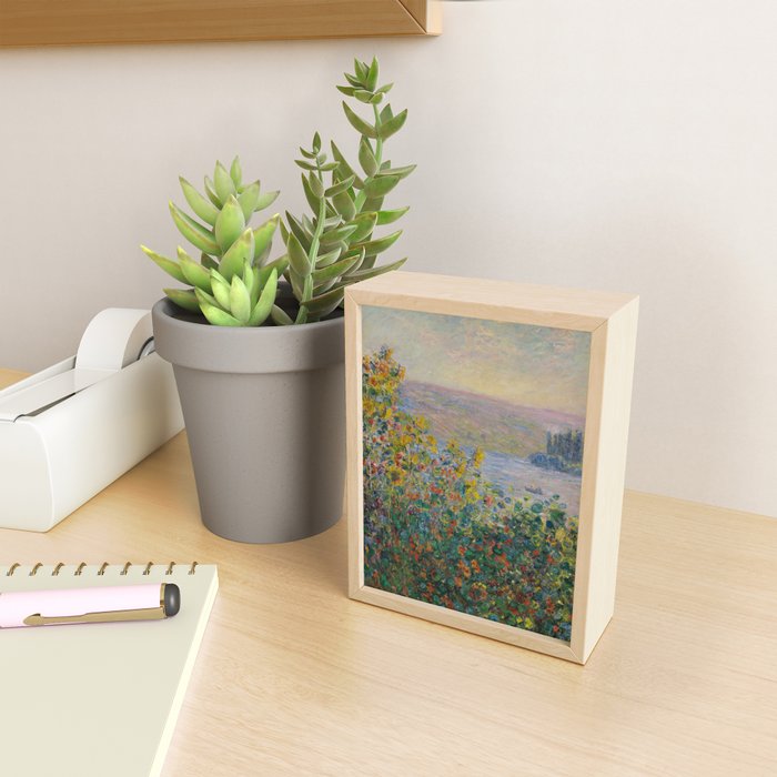 Flower Beds at Vetheuil by Claude Monet Mini Art Print Gallery Image 2