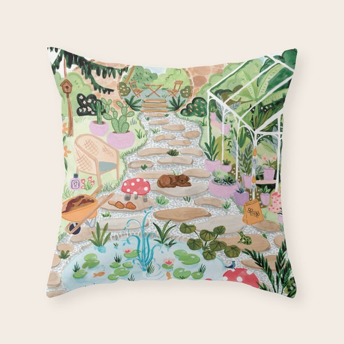 Secret Garden Throw Pillow Gallery Image 6