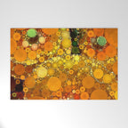 Sunset Poppies - abstract geometric pattern design Welcome Mat Gallery Image 1