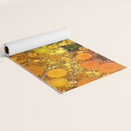 Sunset Poppies - abstract geometric pattern design Yoga Mat Gallery Image 2
