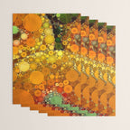 Sunset Poppies - abstract geometric pattern design Wrapping Paper Gallery Image 3
