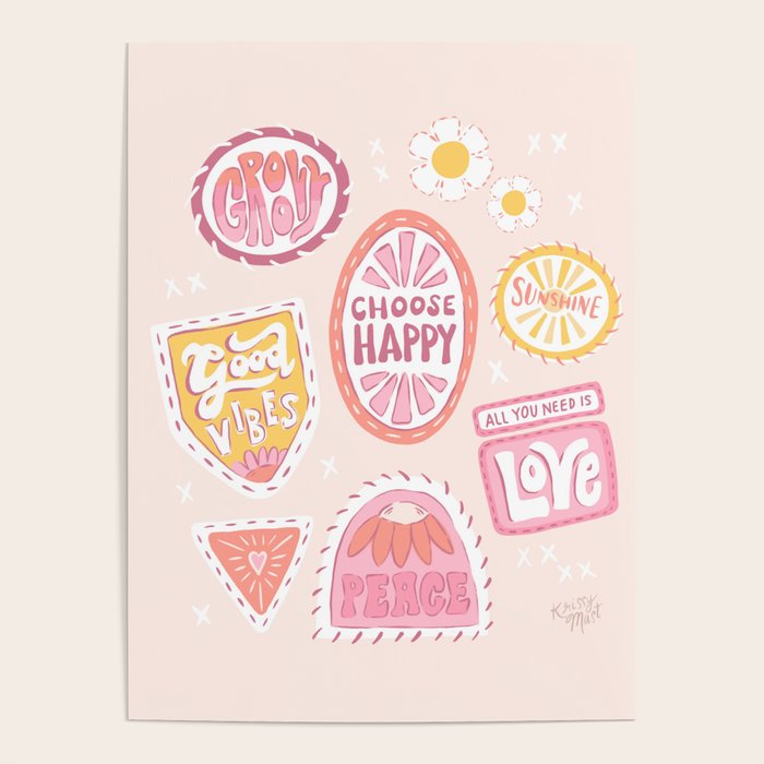Groovy 70's Quote Patches Poster Gallery Image 4