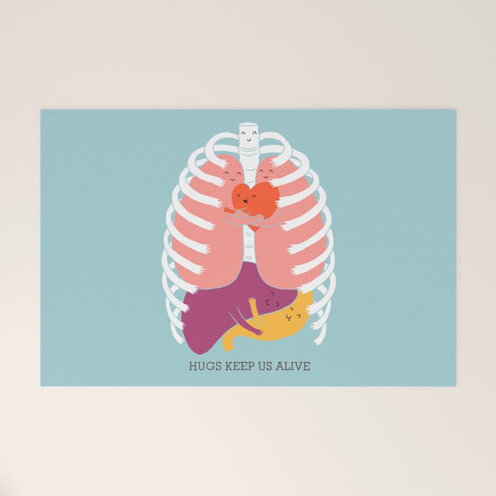 Hugs keep us alive Welcome Mat Gallery Image 1