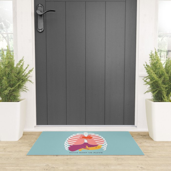 Hugs keep us alive Welcome Mat Gallery Image 3
