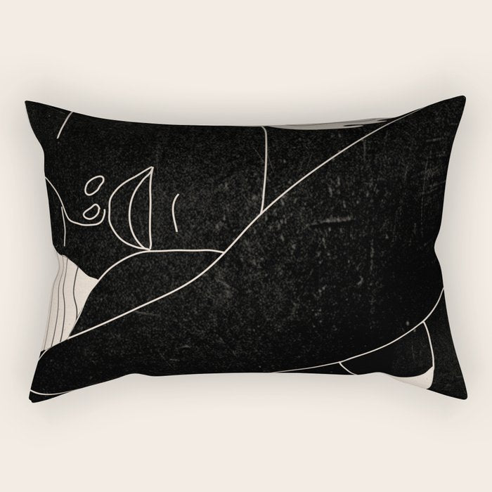 Abstract Art Nude Woman 5 Rectangular Pillow Gallery Image 1