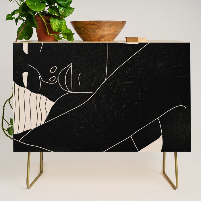 Abstract Art Nude Woman 5 Credenza Gallery Image 1